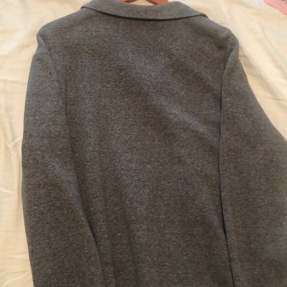 Gray Polo Quarter Zip Sweater Fancy - Picture 4 of 4